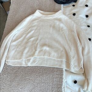 Cotton On Cream Sweater with Ribbed Texture